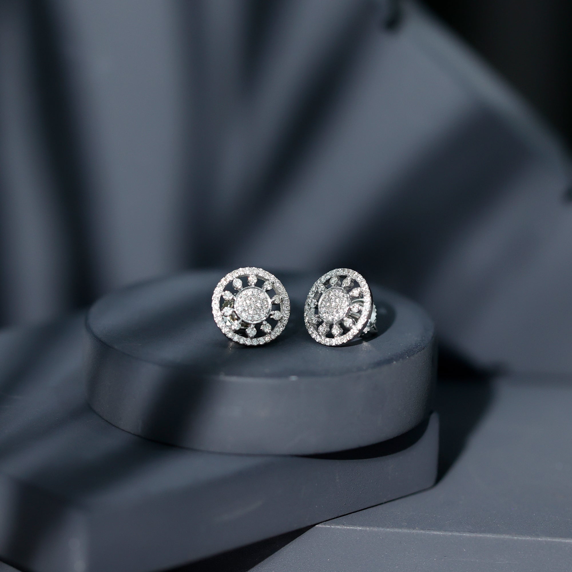 Rosec Jewels-Certified Diamond Statement Stud Earrings