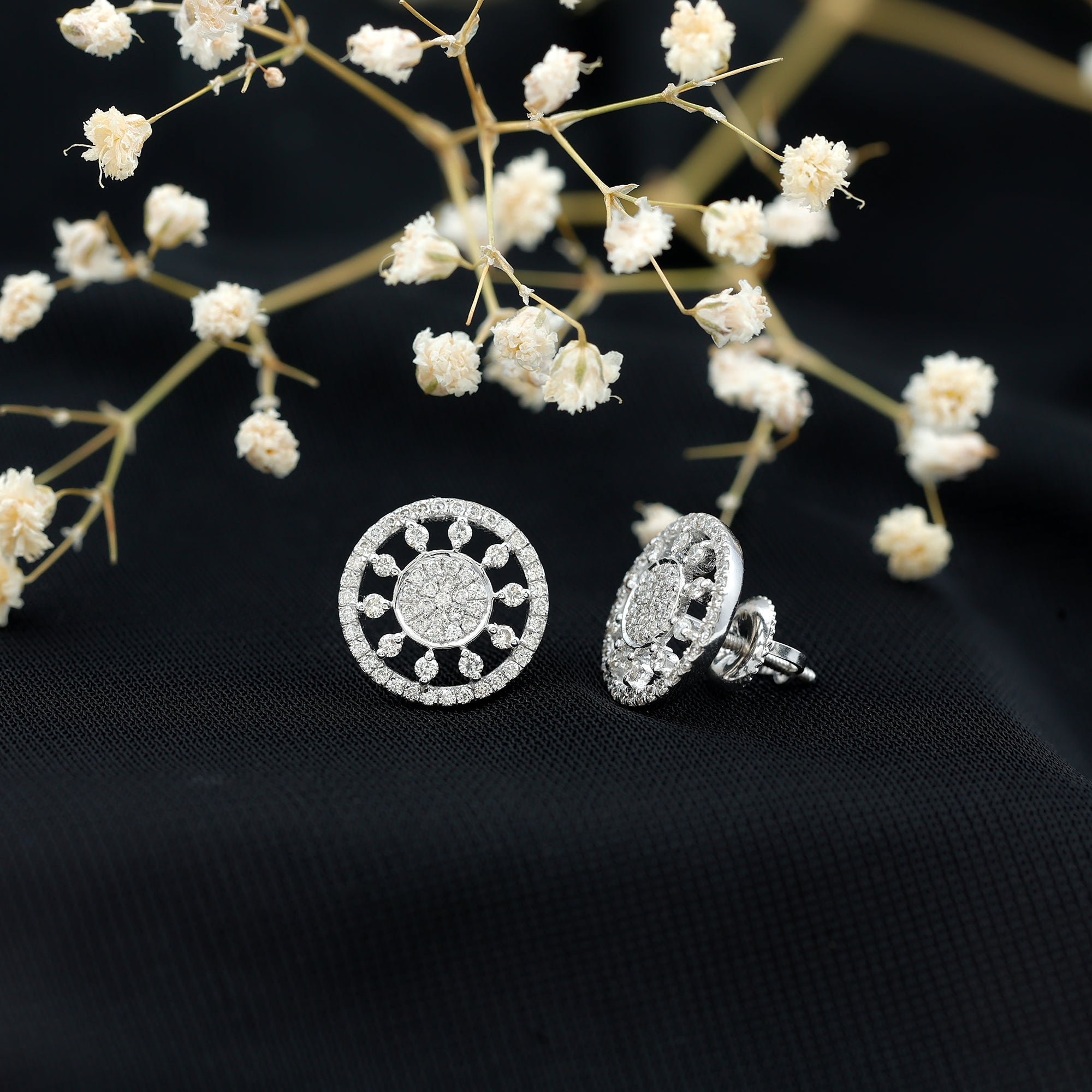 Rosec Jewels-Certified Diamond Statement Stud Earrings