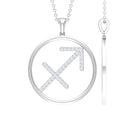 Moissanite Sagittarius Zodiac Pendant Necklace - Rosec Jewels