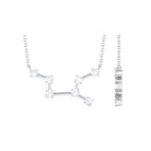 Certified Moissanite Virgo Zodiac Constellation Necklace - Rosec Jewels