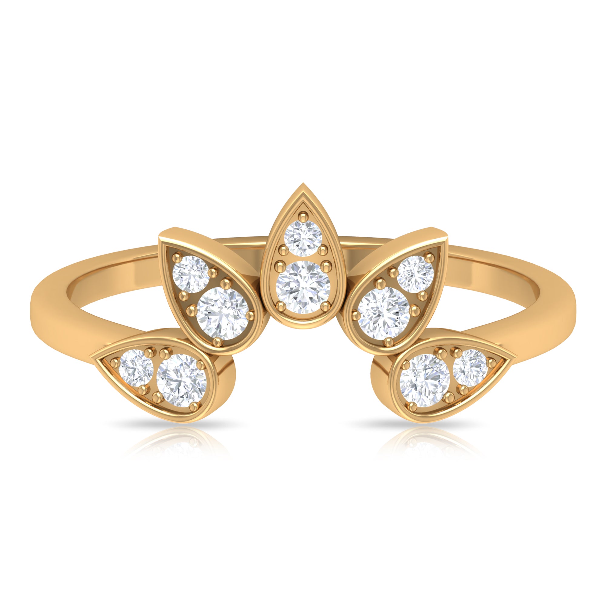 Crown Diamond Enhancer Ring Diamond - ( HI-SI ) - Color and Clarity - Rosec Jewels