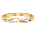 Round Diamond Band Ring in Prong Setting Diamond - ( HI-SI ) - Color and Clarity - Rosec Jewels