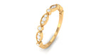 Natural Diamond Half Eternity Anniversary Ring Diamond - ( HI-SI ) - Color and Clarity - Rosec Jewels