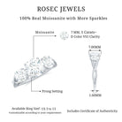 Rosec Jewels-3 Stone Round Moissanite Crossover Engagement Ring