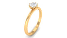 0.50 CT Real Diamond Solitaire Promise Ring Diamond - ( HI-SI ) - Color and Clarity - Rosec Jewels