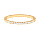 Natural Diamond Minimal Stackable Band Ring Diamond - ( HI-SI ) - Color and Clarity - Rosec Jewels