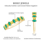 Rosec Jewels-Lab-Created Emerald and Yellow Sapphire Half Eternity Ring