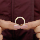 Princess Cut Zircon Full Eternity Band Ring Zircon - ( AAAA ) - Quality - Rosec Jewels
