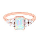 Ethiopian Opal and Diamond Designer Engagement Ring Ethiopian Opal - ( AAA ) - Quality - Rosec Jewels