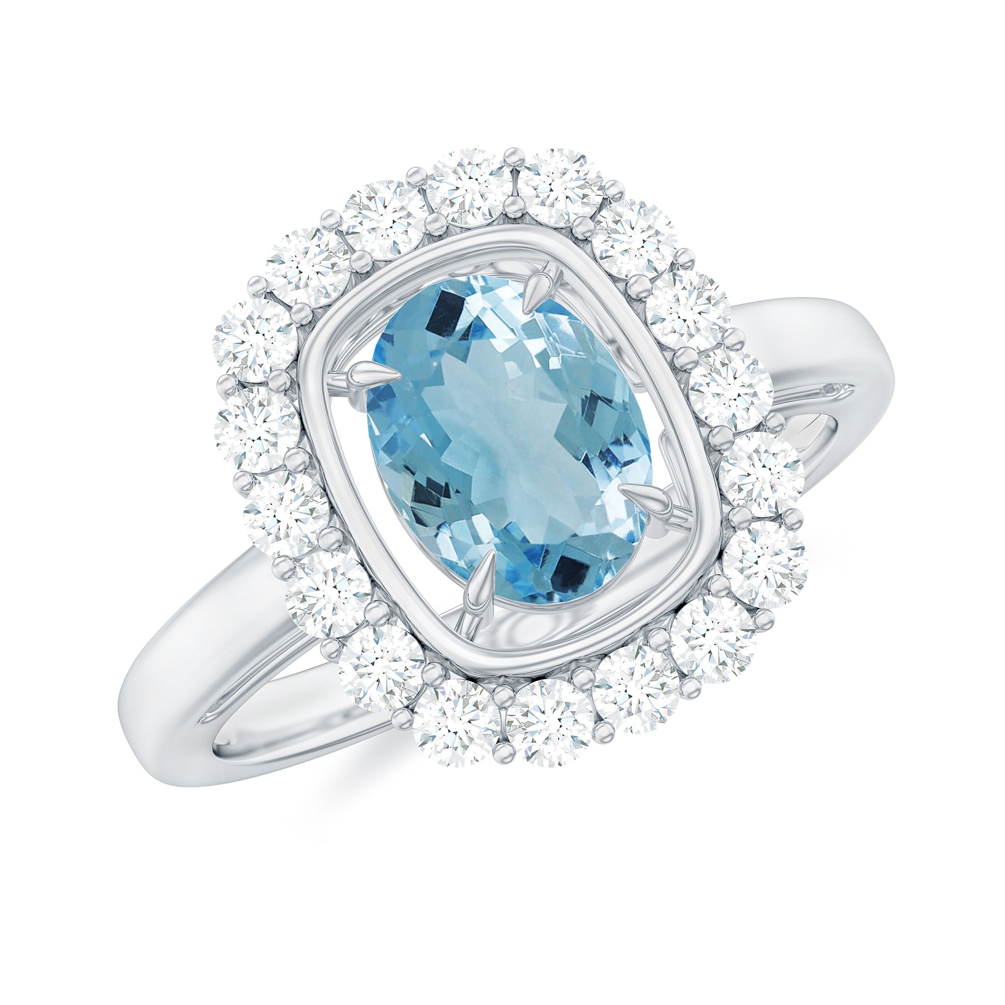 Aquamarine halo shop