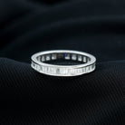 1.25 CT Baguette Cut Natural Diamond Eternity Ring in Channel Setting Diamond - ( HI-SI ) - Color and Clarity - Rosec Jewels