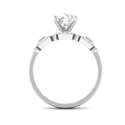 Round Cut Solitaire Moissanite Antique Engagement Ring Moissanite - ( D-VS1 ) - Color and Clarity - Rosec Jewels