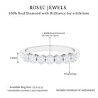 1/2 CT Minimal Diamond Cluster Anniversary Ring Diamond - ( HI-SI ) - Color and Clarity - Rosec Jewels