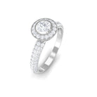 0.75 CT Vintage Inspired Diamond Engagement Ring Diamond - ( HI-SI ) - Color and Clarity - Rosec Jewels