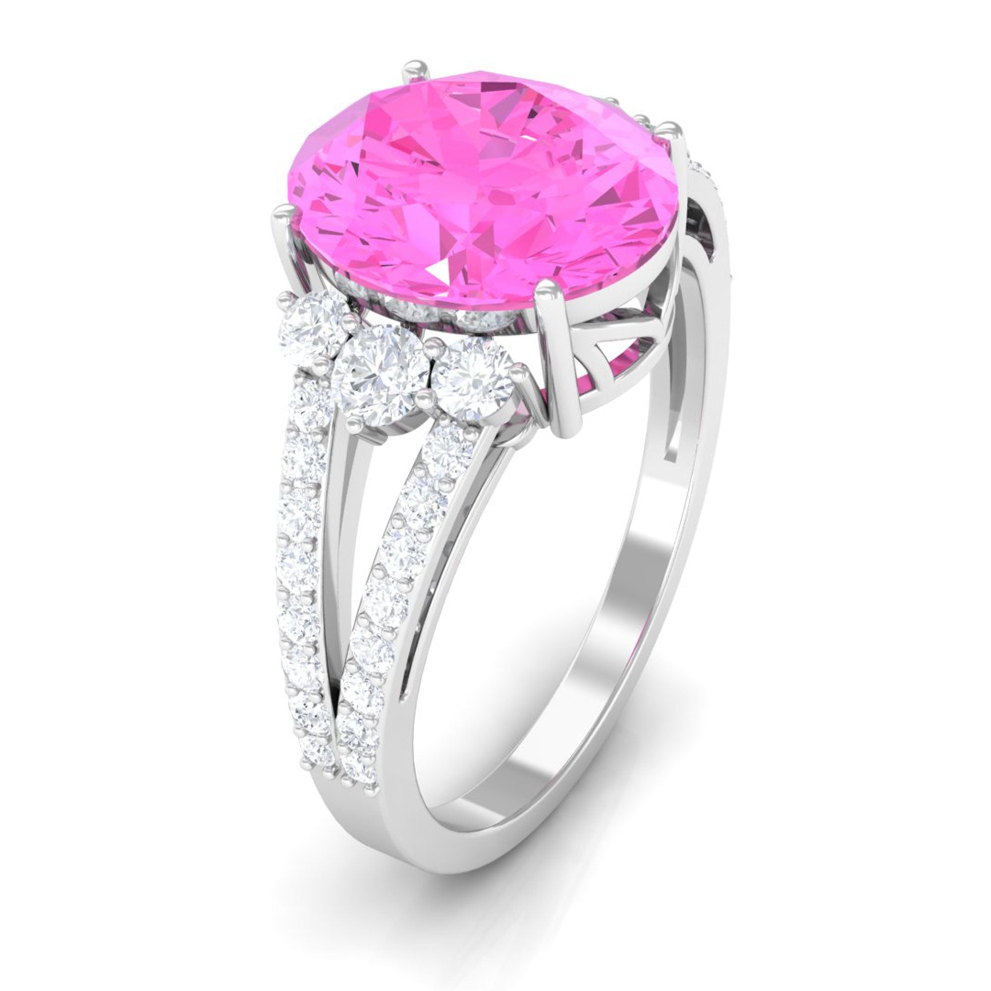 Anillo de compromiso zafiro rosa sales