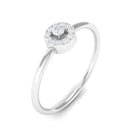 Natural Diamond Dainty Promise Ring Diamond - ( HI-SI ) - Color and Clarity - Rosec Jewels
