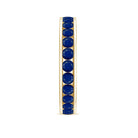 1.25 CT Blue Sapphire Eternity Ring in Trellis setting Blue Sapphire - ( AAA ) - Quality - Rosec Jewels