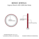 Round Ruby and Diamond Eternity Wedding Band Ruby - ( AAA ) - Quality - Rosec Jewels