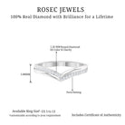 Elegant Diamond Chevron Ring in Pave Setting for Women Diamond - ( HI-SI ) - Color and Clarity - Rosec Jewels