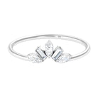 Marquise and Baguette Moissanite Enhancer Ring Moissanite - ( D-VS1 ) - Color and Clarity - Rosec Jewels