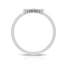 Moissanite V Shape Enhancer Wedding Band Ring Moissanite - ( D-VS1 ) - Color and Clarity - Rosec Jewels