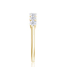Minimal Round Diamond Seven Stone Half Eternity Ring Diamond - ( HI-SI ) - Color and Clarity - Rosec Jewels