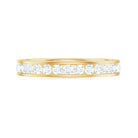 Moissanite Simple Full Eternity Band Ring Moissanite - ( D-VS1 ) - Color and Clarity - Rosec Jewels