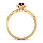Nature Inspired Rhodolite Garnet Engagement Ring Rhodolite - ( AAA ) - Quality - Rosec Jewels
