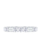 Designer Round Moissanite Full Eternity Ring Moissanite - ( D-VS1 ) - Color and Clarity - Rosec Jewels