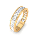2.75 CT Channel Set Baguette Cut Moissanite Eternity Band Ring Moissanite - ( D-VS1 ) - Color and Clarity - Rosec Jewels