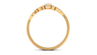 Round Natural Diamond Leaf Branch Gold Ring Diamond - ( HI-SI ) - Color and Clarity - Rosec Jewels