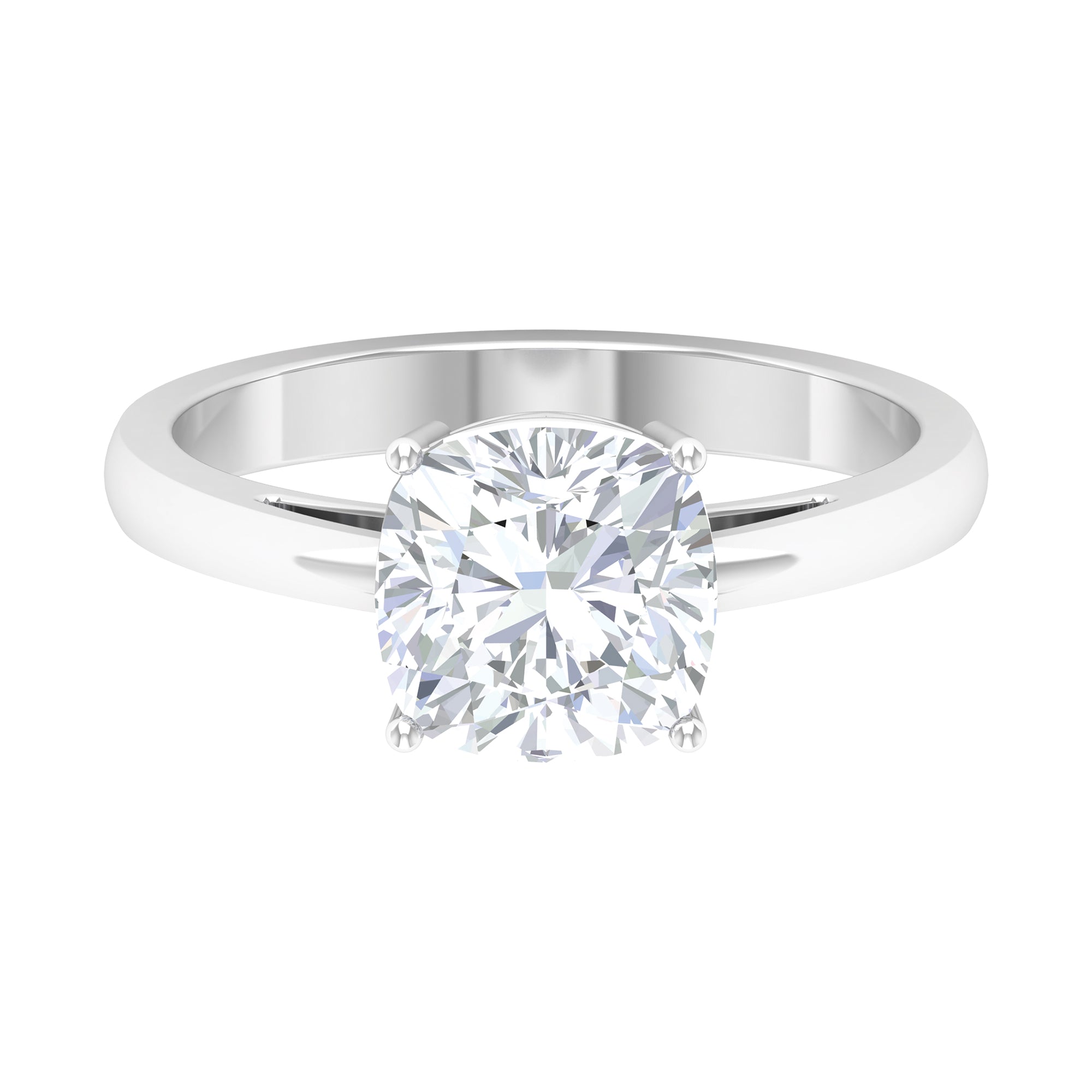 Lauren Sanchez Inspired Solitaire Moissanite Engagement Ring Moissanite - ( D-VS1 ) - Color and Clarity - Rosec Jewels