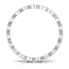 Certified Round Moissanite Eternity Band Ring Moissanite - ( D-VS1 ) - Color and Clarity - Rosec Jewels