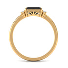 1.25 CT Black Diamond East West Engagement Ring with Diamond Black Diamond - ( AAA ) - Quality - Rosec Jewels
