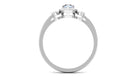 1.25 CT Pear Shape Moonstone Engagement Ring with Diamond Accent Moonstone - ( AAA ) - Quality - Rosec Jewels