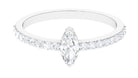 Naomi Watts Inspired Solitaire Moissanite Engagement Ring Moissanite - ( D-VS1 ) - Color and Clarity - Rosec Jewels