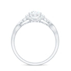 Lab Grown Diamond Collar Engagement Ring in Infinity Shank Lab Grown Diamond - ( EF-VS ) - Color and Clarity - Rosec Jewels