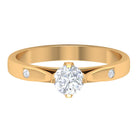 Lab Grown Diamond Solitaire Promise Ring Lab Grown Diamond - ( EF-VS ) - Color and Clarity - Rosec Jewels