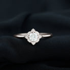Vintage Style Lab Grown Diamond Engagement Ring Lab Grown Diamond - ( EF-VS ) - Color and Clarity - Rosec Jewels