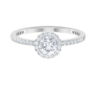 Round Lab Grown Diamond Promise Engagement Ring Lab Grown Diamond - ( EF-VS ) - Color and Clarity - Rosec Jewels