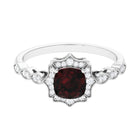 5 CT Oval Shape Garnet Eternity Ring in Shared Prong Setting Garnet - ( AAA ) - Quality - Rosec Jewels