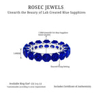 Octagon Cut Lab Grown Blue Sapphire Eternity Band Ring Lab Created Blue Sapphire - ( AAAA ) - Quality - Rosec Jewels