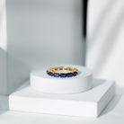 Emerald Cut Created Blue Sapphire East West Eternity Band Ring Lab Created Blue Sapphire - ( AAAA ) - Quality - Rosec Jewels