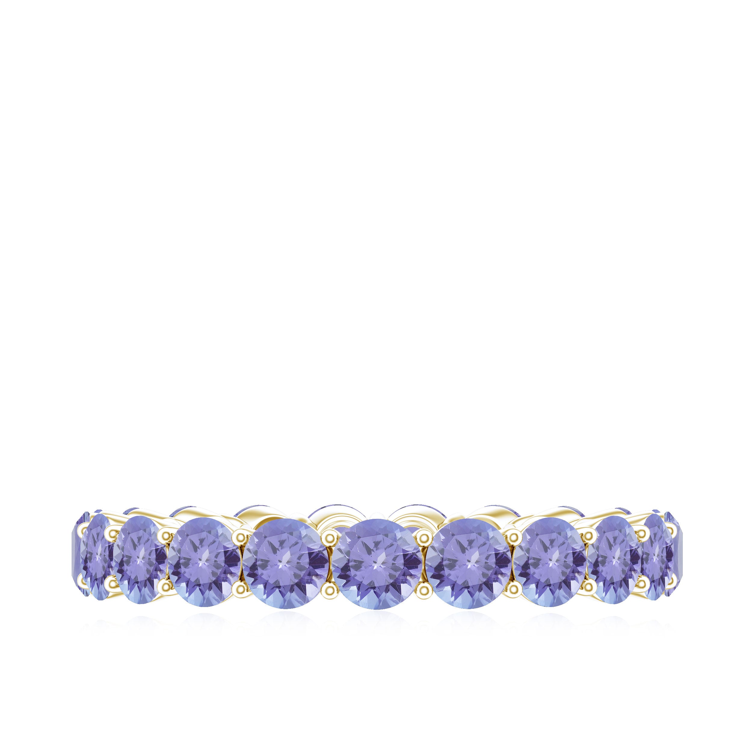 Full Eternity Ring with 2.25 CT Tanzanite Tanzanite - ( AAA ) - Quality - Rosec Jewels