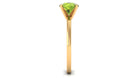 8 MM Round Peridot Solitaire Ring in Peg Head Setting Peridot - ( AAA ) - Quality - Rosec Jewels