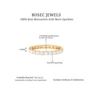 1.50 CT Moissanite Eternity Anniversary Band Moissanite - ( D-VS1 ) - Color and Clarity - Rosec Jewels