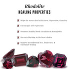 0.50 CT Solitaire Rhodolite Infinity Ring with Diamond Rhodolite - ( AAA ) - Quality - Rosec Jewels