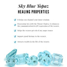 Classic Sky Blue Topaz Ring Set with Moissanite Sky Blue Topaz - ( AAA ) - Quality - Rosec Jewels