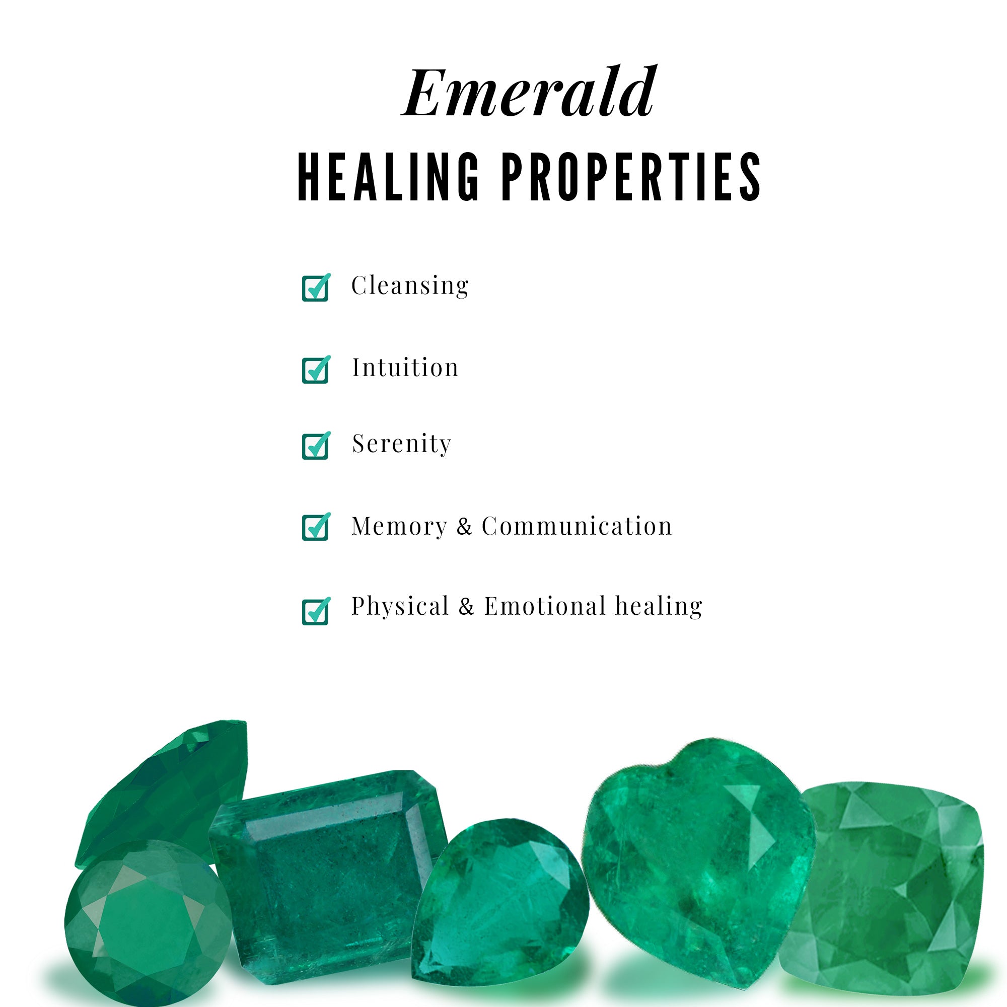Emerald cut Emerald Ring Set with Diamond Stones Emerald - ( AAA ) - Quality - Rosec Jewels