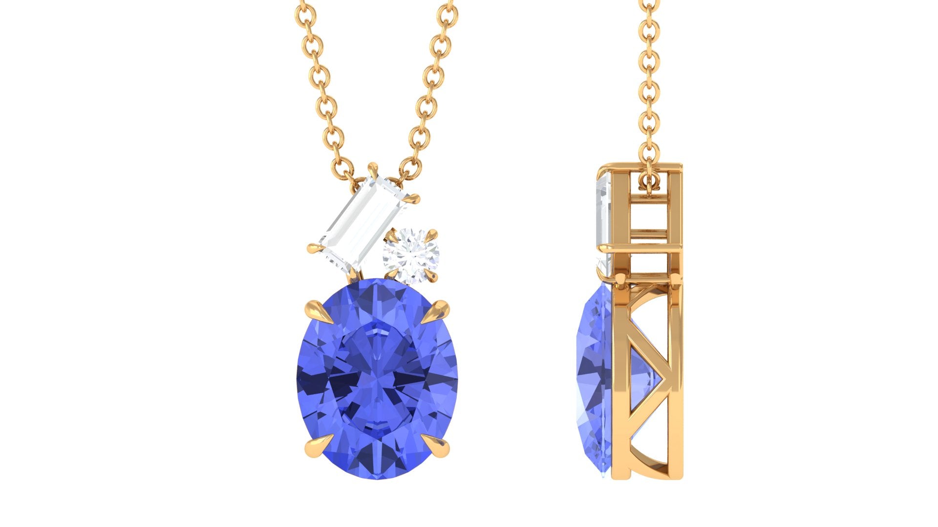 ✨Tanzanite Drop factory Pendant & Earring Set✨